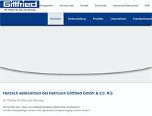 Tablet Screenshot of gittfried.de